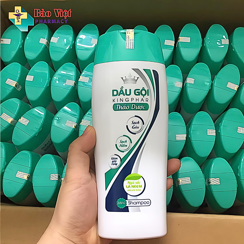  Dầu Gội Thảo Dược Kingphar chai 200g 