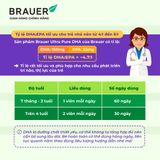  Viên nhai Brauer Baby & Kids Ultra Pure DHA hỗ trợ phát triển não bộ, sức khỏe cho mắt (60 viên) 
