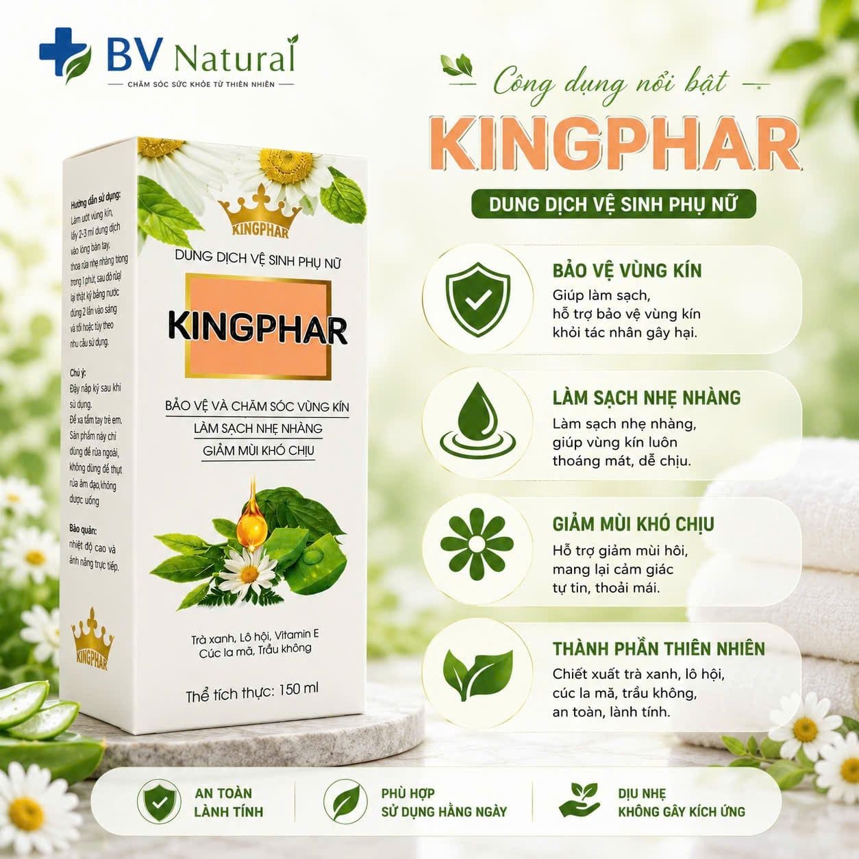  Dung dịch vệ sinh phụ nữ Kingphar 