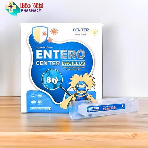  Men tiêu hóa ENTERO Center Bacillus (Hộp 20 ống x 10ml) 