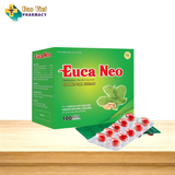  Viên uống Euca Neo Hộp 10 vỉ x 10 viên - Hỗ trợ giảm ho, đờm, đau rát họng 