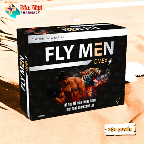  Fly Men Dmex Hộp 20 viên Hỗ trợ bổ thận tráng dương, tăng cường sinh lực 