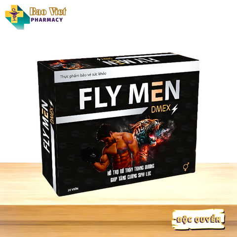  Fly Men Dmex Hộp 20 viên Hỗ trợ bổ thận tráng dương, tăng cường sinh lực 