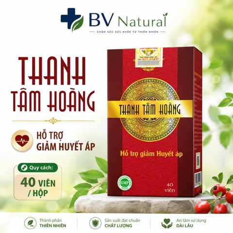  Viên uống hỗ trợ giảm huyết áp Thanh Tâm Hoàng Kingphar 