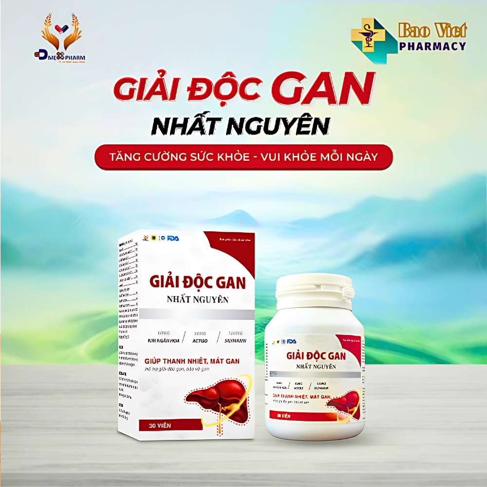  Giải Độc Gan Nhất Nguyên Hộp 1 lọ 30 viên 