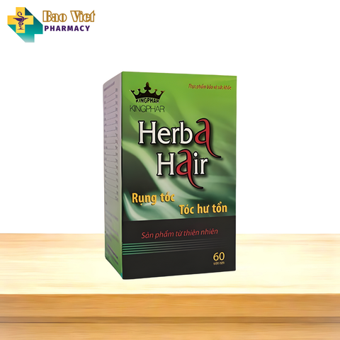  Viên uống phục hồi tóc Herba Hair Kingphar Hộp 60 viên 