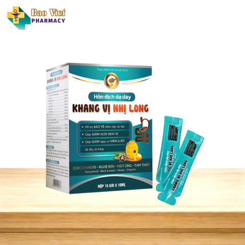  Dung dịch Gel dạ dày Khang Vị Nhị Long hộp 15 gói x 10ml 