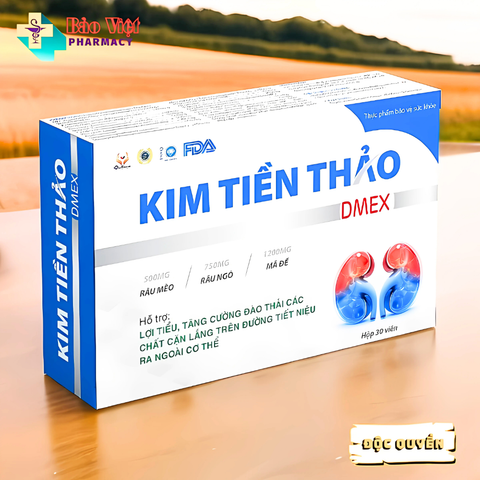  Kim Tiền Thảo Dmex Hộp 3 vỉ x 10 viên 