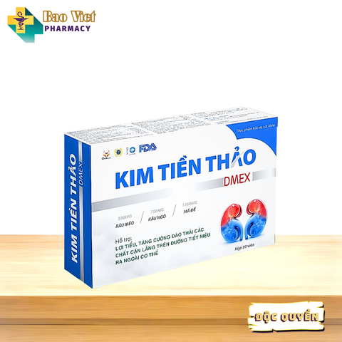  Kim Tiền Thảo Dmex Hộp 3 vỉ x 10 viên 