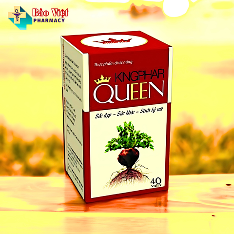 Cân bằng nội tiết Kingphar Queen 40 viên - duy trì Sức khỏe sinh lý nữ 