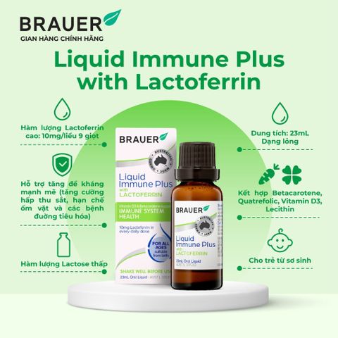  Thực phẩm bảo vệ sức khỏe Liquid Immune Plus with Lactoferrin 