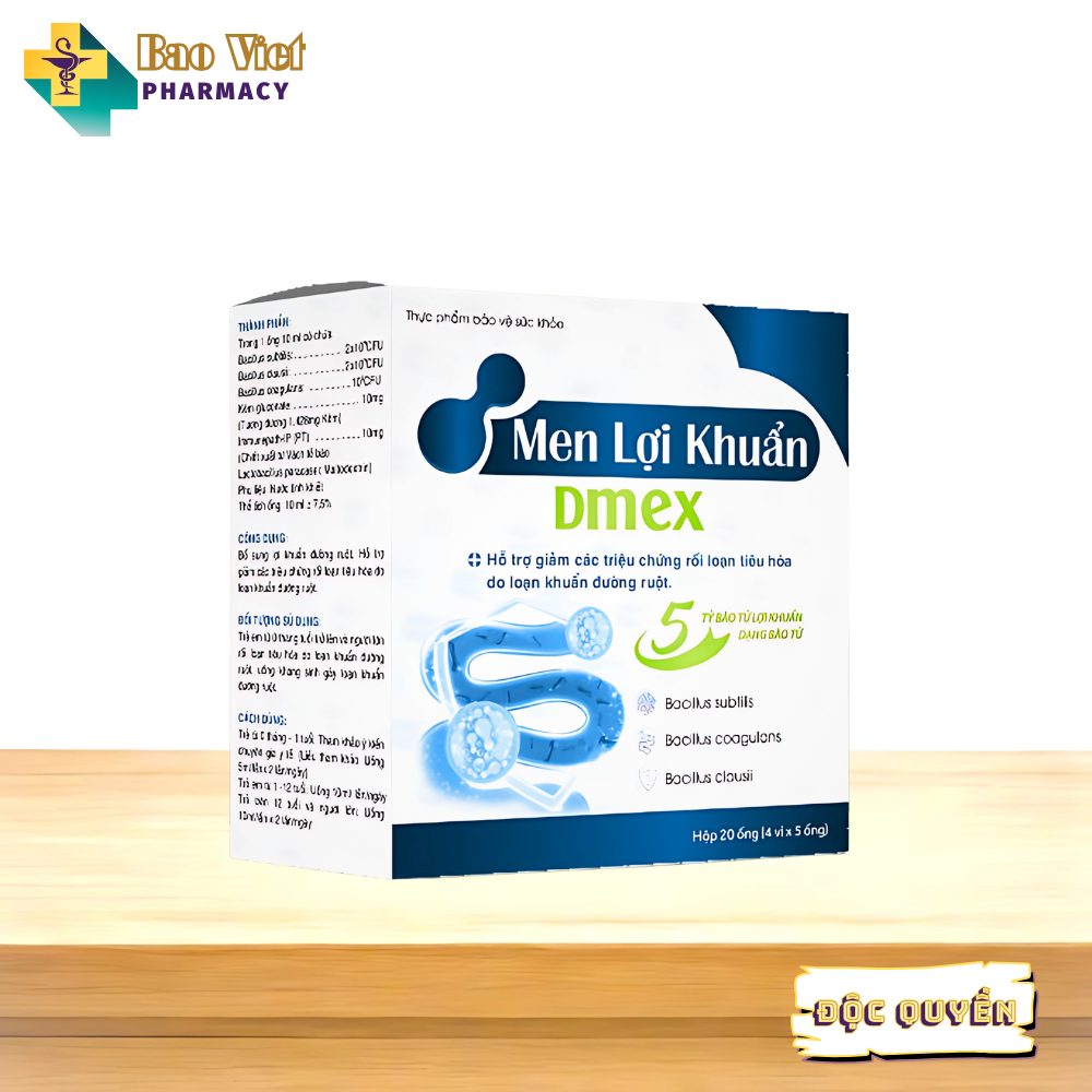  Men Lợi Khuẩn Dmex Hộp 200ml (20 ống x 10ml) 