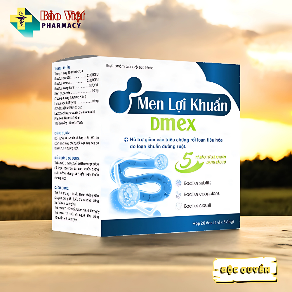  Men Lợi Khuẩn Dmex Hộp 200ml (20 ống x 10ml) 