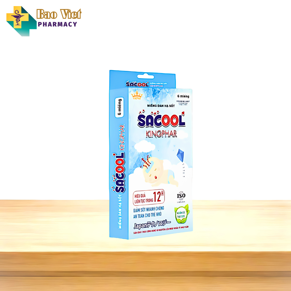  Miếng dán hạ sốt Sacool hộp 6 miếng 