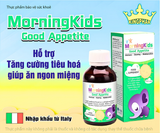  Siro ăn ngon, ngủ khỏe, tiêu hóa tốt MorningKids Good Appetite chai 125ml, nhập khẩu Italia 