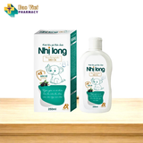  Bột tắm Nhị Long hộp 12 gói 3g và Nước tắm Nhị Long chai 250ml 