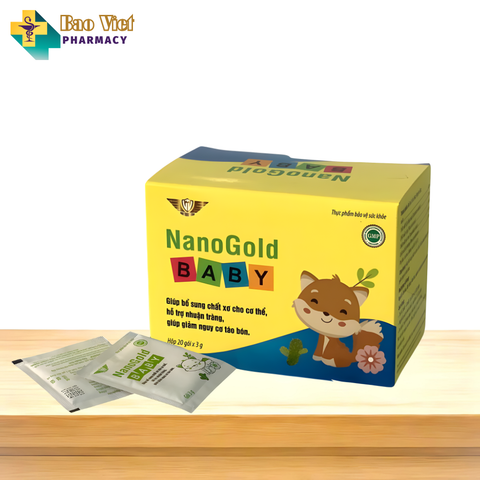  Cốm tiêu hóa Nanogold Baby Kingphar Hộp 20 gói cốm 3g 