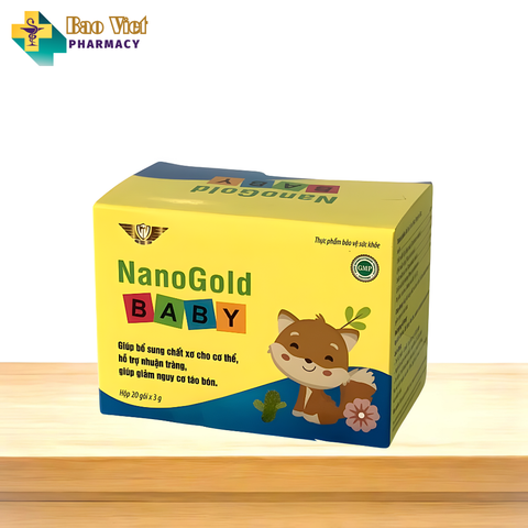  Cốm tiêu hóa Nanogold Baby Kingphar Hộp 20 gói cốm 3g 