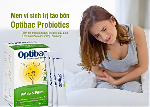  Optibac Bifido & Fibre hộp 30 gói hỗ trợ bổ sung lợi khuẩn và chất xơ 
