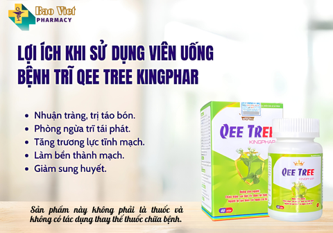  Viên uống bệnh trĩ Qee Tree  Kingphar 40v 