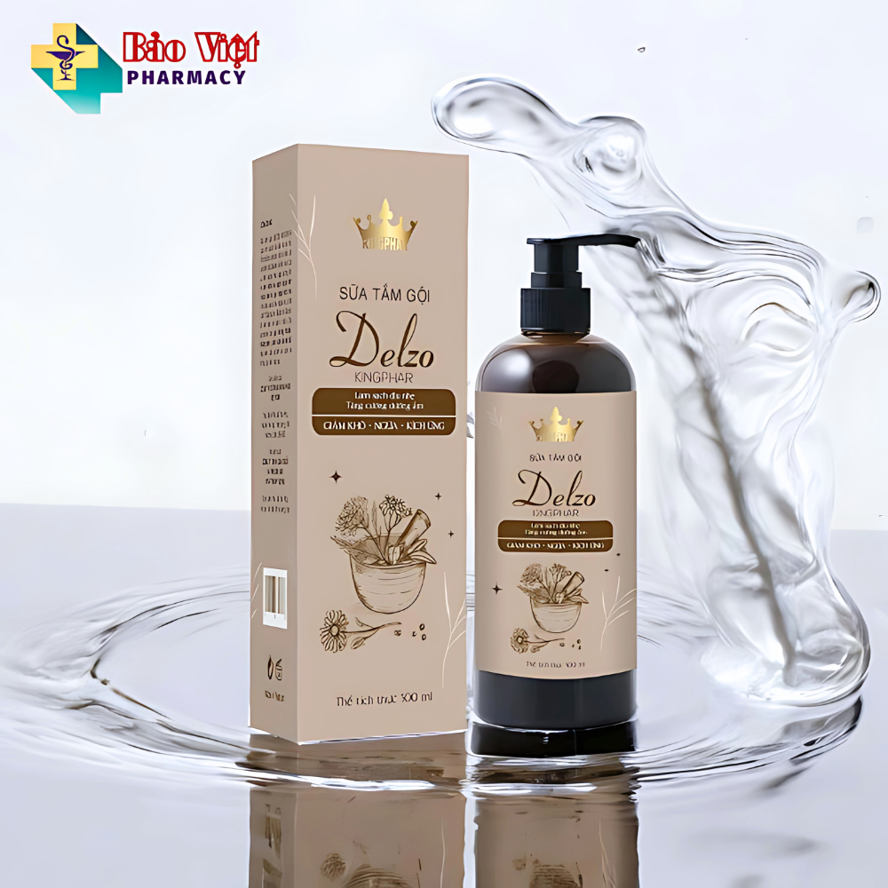  Sữa Tắm Gội toàn thân DelZo Kingphar chai 500ml 