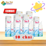  Xịt vệ sinh mũi Nước muối sinh lý Sea 9 70ml (dạng vòi cao cấp, xịt phun sương tiện lợi) 