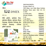  Siro Ho Dmex Hộp 20 ống x 10ml 