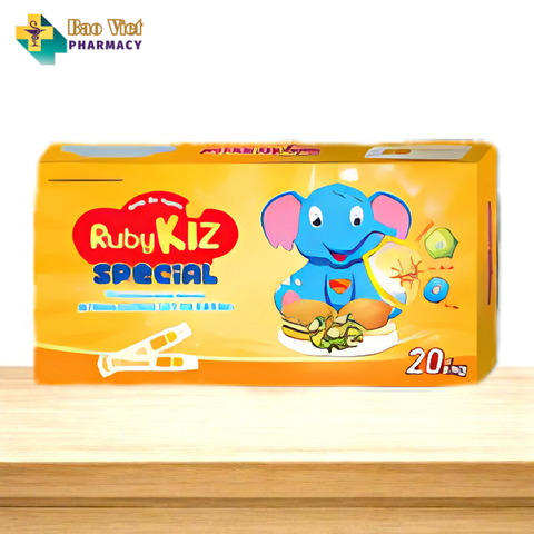  Siro bé ăn khỏe, ăn ngon RubyKiz chai 100ml, hộp 20 ống x 10ml 