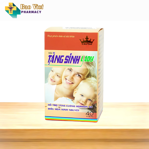  Tăng Sinh Lady Kingphar 40 viên - dành cho phụ nữ vô sinh, hiếm muộn 