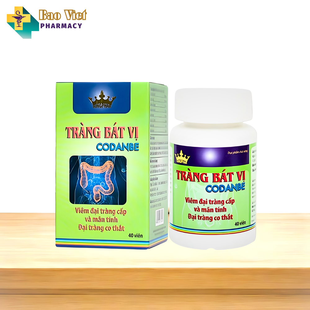  Tràng Bát Vị Kingphar 40 viên (Viêm đại tràng cấp, mãn tĩnh) 