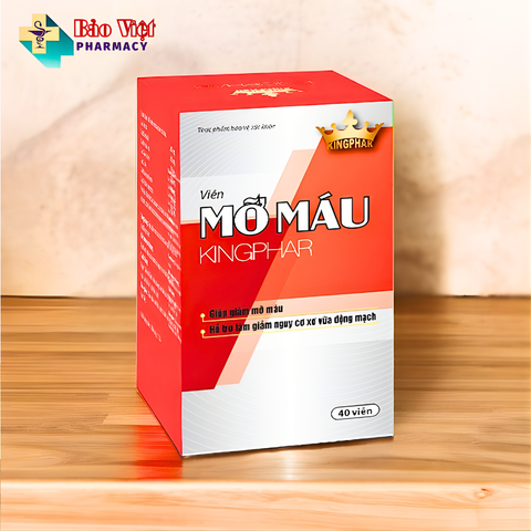  Mỡ Máu Kingphar hộp 40 viên 