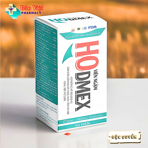 Viên Ngậm Ho Dmex Hộp 1 Tuyp 10 viên ngậm ho 