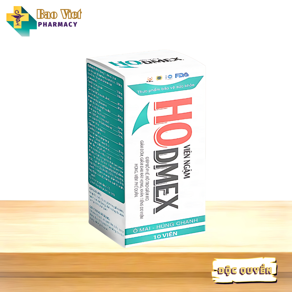  Viên Ngậm Ho Dmex Hộp 1 Tuyp 10 viên ngậm ho 