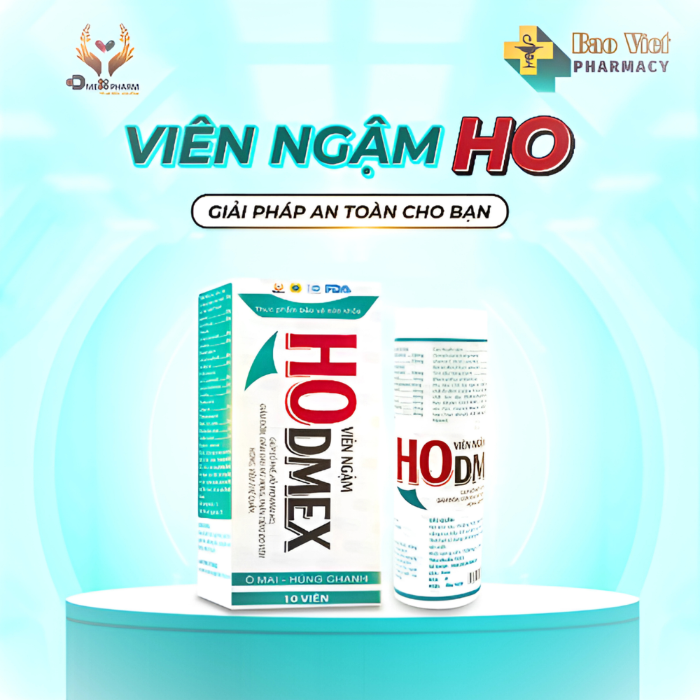  Viên Ngậm Ho Dmex Hộp 1 Tuyp 10 viên ngậm ho 