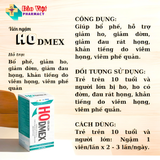  Viên Ngậm Ho Dmex Hộp 1 Tuyp 10 viên ngậm ho 