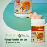  Vitatree Vitamin C 1000mg with ZinC lọ 100 viên nhai 