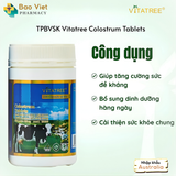  Viên sữa non Vitatree Colostrum Tablets giúp bổ sung dinh dưỡng, nâng cao sức đề kháng hộp 100 viên và 200 viên 