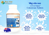  Viên sữa non Vitatree Colostrum Tablets giúp bổ sung dinh dưỡng, nâng cao sức đề kháng hộp 100 viên và 200 viên 