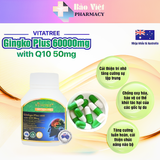  Viên Bổ não Vitatree Ginkgo Plus Q10 40 viên & 60 viên 