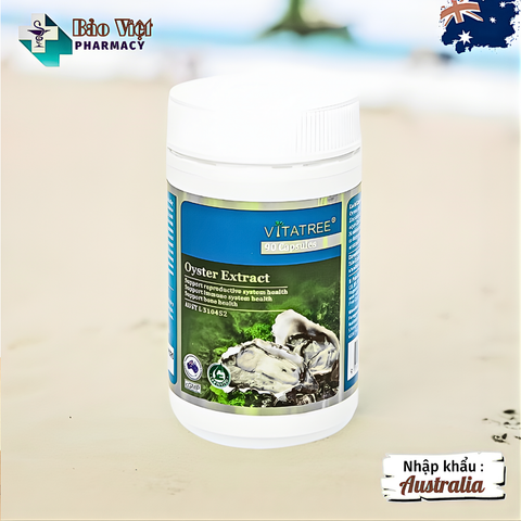  Viên uống tăng cường sức khỏe nam giới Vitatree Oyster Extract (Hàu biển) 60 viên & 90 viên 