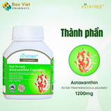  Viên uống chống lão hóa Vitatree High Strength Astaxanthin hộp 30 viên và 60 viên 