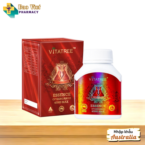  Viên sinh lý nam Vitatree Essence Of Kangaroo 40000Max 80 viên & 100 viên 