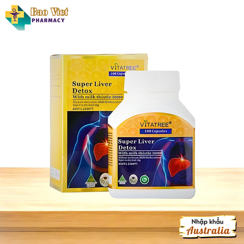  Giải độc gan Vitatree Super Liver Detox 80 viên & 100 viên 