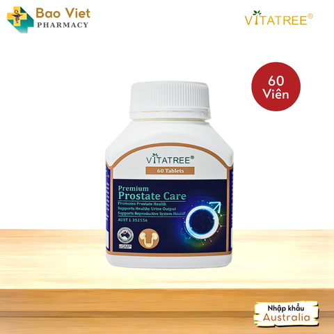  Viên uống tiền liệt tuyến Vitatree Premium Prostate Care Hộp 60 viên nhập khẩu Úc 