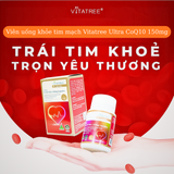  Viên uống khỏe tim mạch Vitatree Ultra Co Q10 Max 150mg hộp 30 viên và 60 viên 