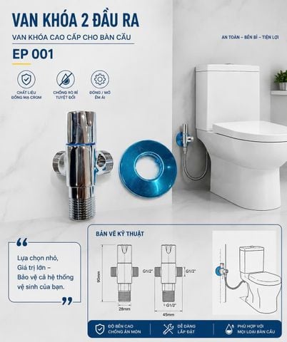 EP 001 Van khóa chữ T