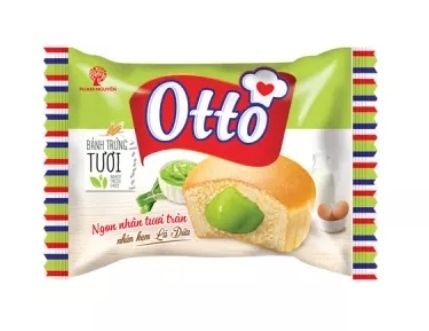  BÁNH TRỨNG TƯƠI OTTO KEM LÁ DỨA 35G 