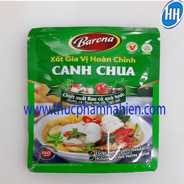  XỐT GIA VỊ CANH CHUA NAM BỘ BARONA 80G 