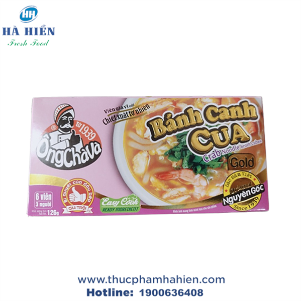  VIÊN GIA VỊ BÁNH CANH CUA ÔNG CHÀ VÀ 126G 