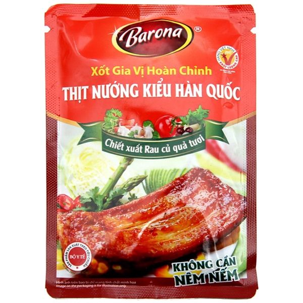  XỐT GIA VỊ THỊT NƯỚNG KIỂU HÀN QUỐC BARONA 80G 